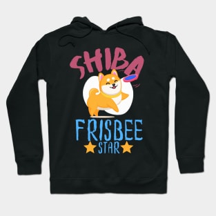 Shiba Frisbee Star, Cute Kawaii Shiba Inu, Frisbee Hoodie